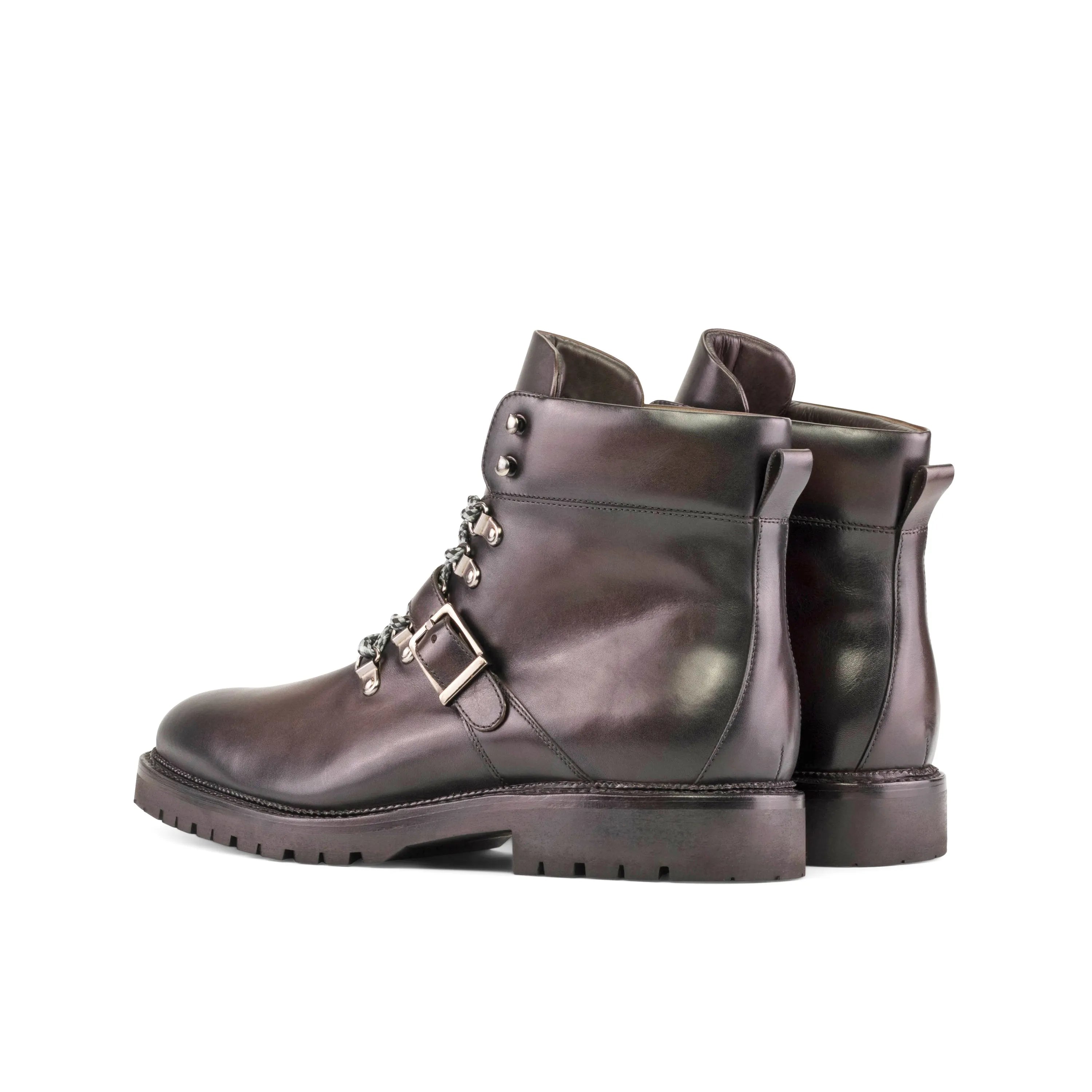 Brown leather ankle boots in Dejen Hiking Boots, perfect for exploring the fast lane