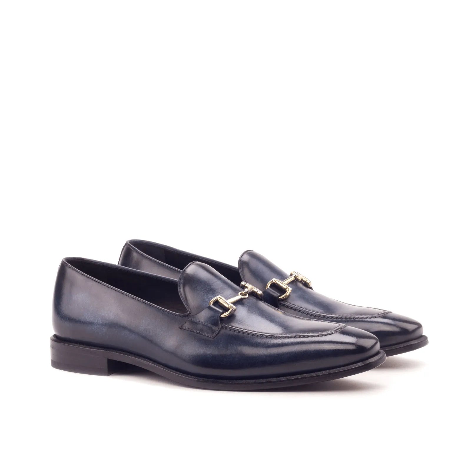 Pair of leather loafers named Dre Patina Loafers ideal for elegant footwear choices