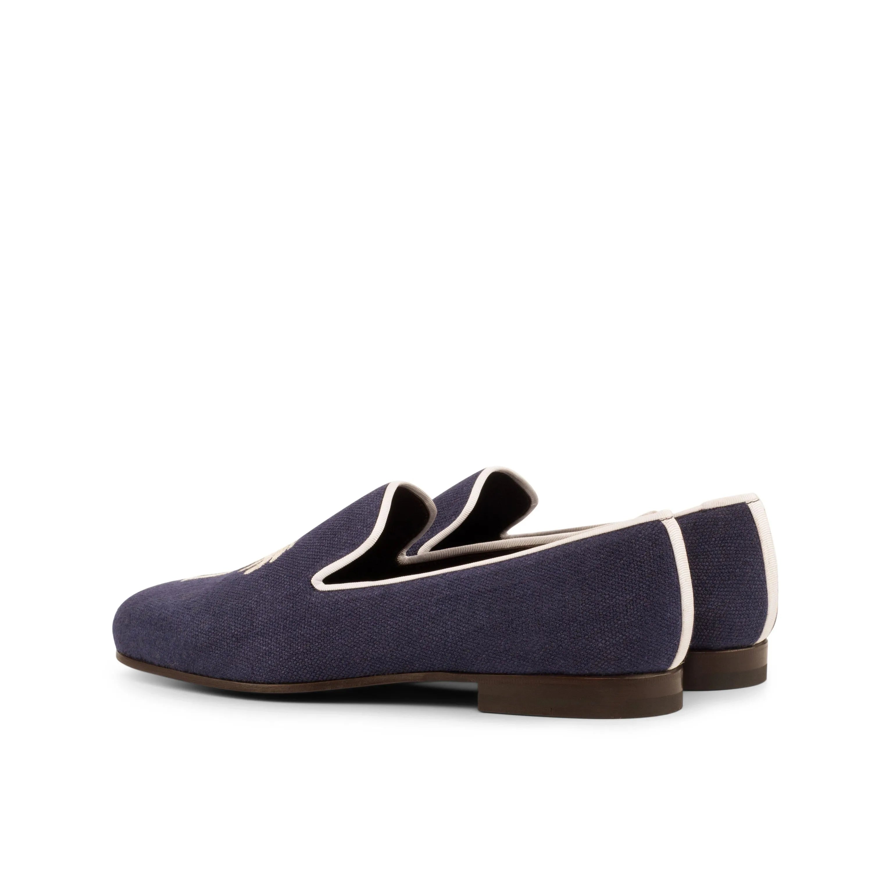 Navy blue Eagle Wellington slip-on loafers for stylish and comfortable footwear