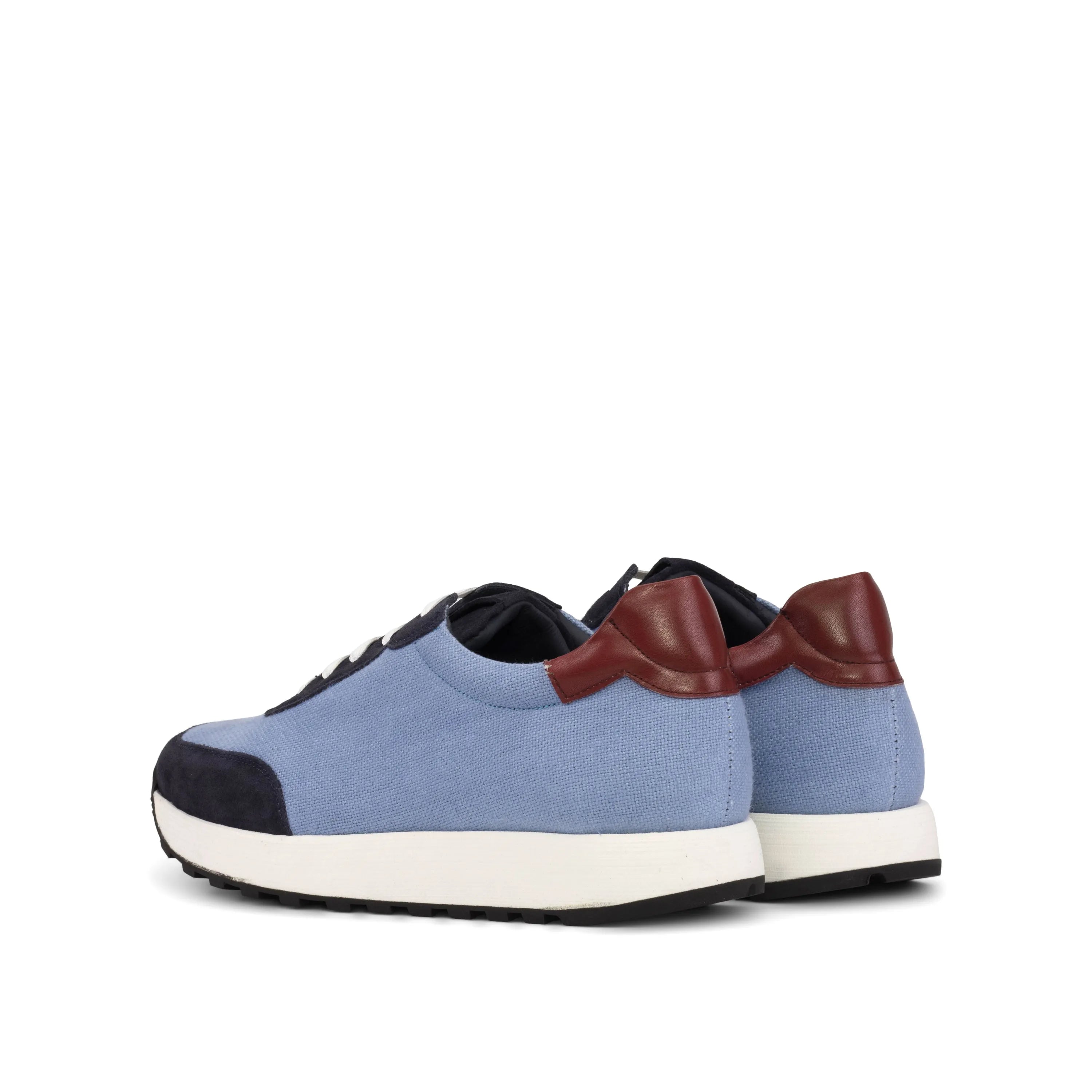 Blue and burgundy Endalos Geneva Sneakers showcasing stylish casual footwear design