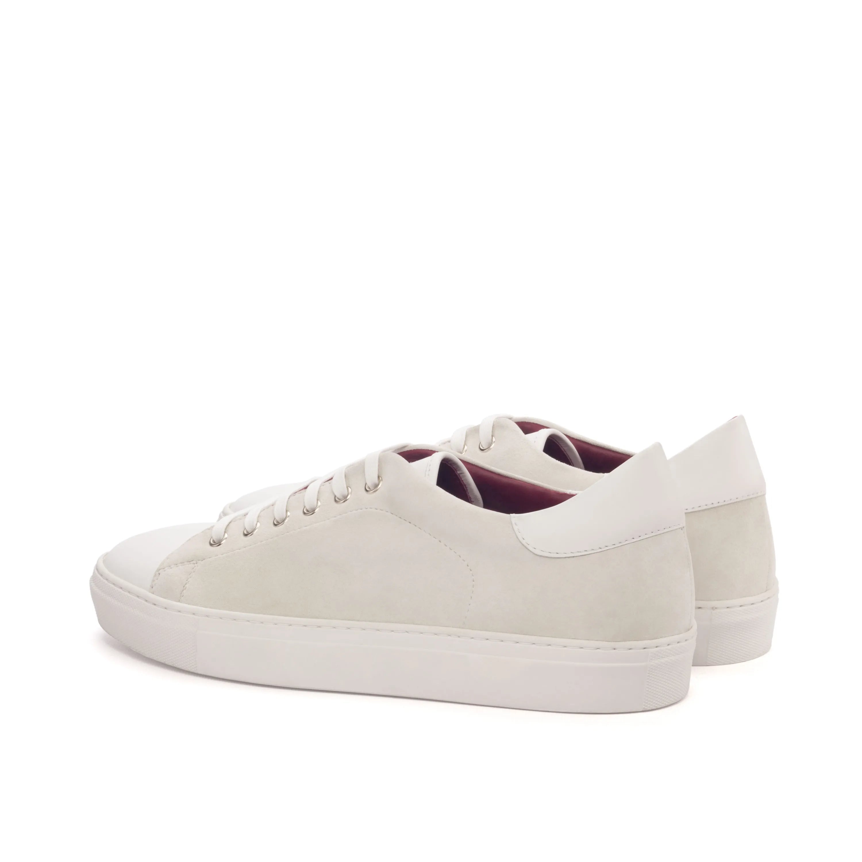 White leather Evander Trainer Sneakers displayed on a neutral background for footwear enthusiasts