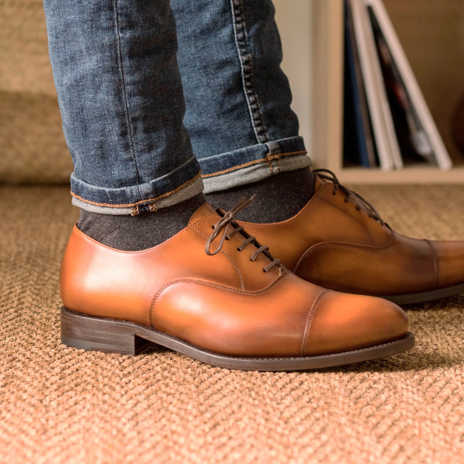 Business Casual Shoes Dress Shoes For Jeans Mens Men Casual Boots Brown  Leather Shoes Mens Fall