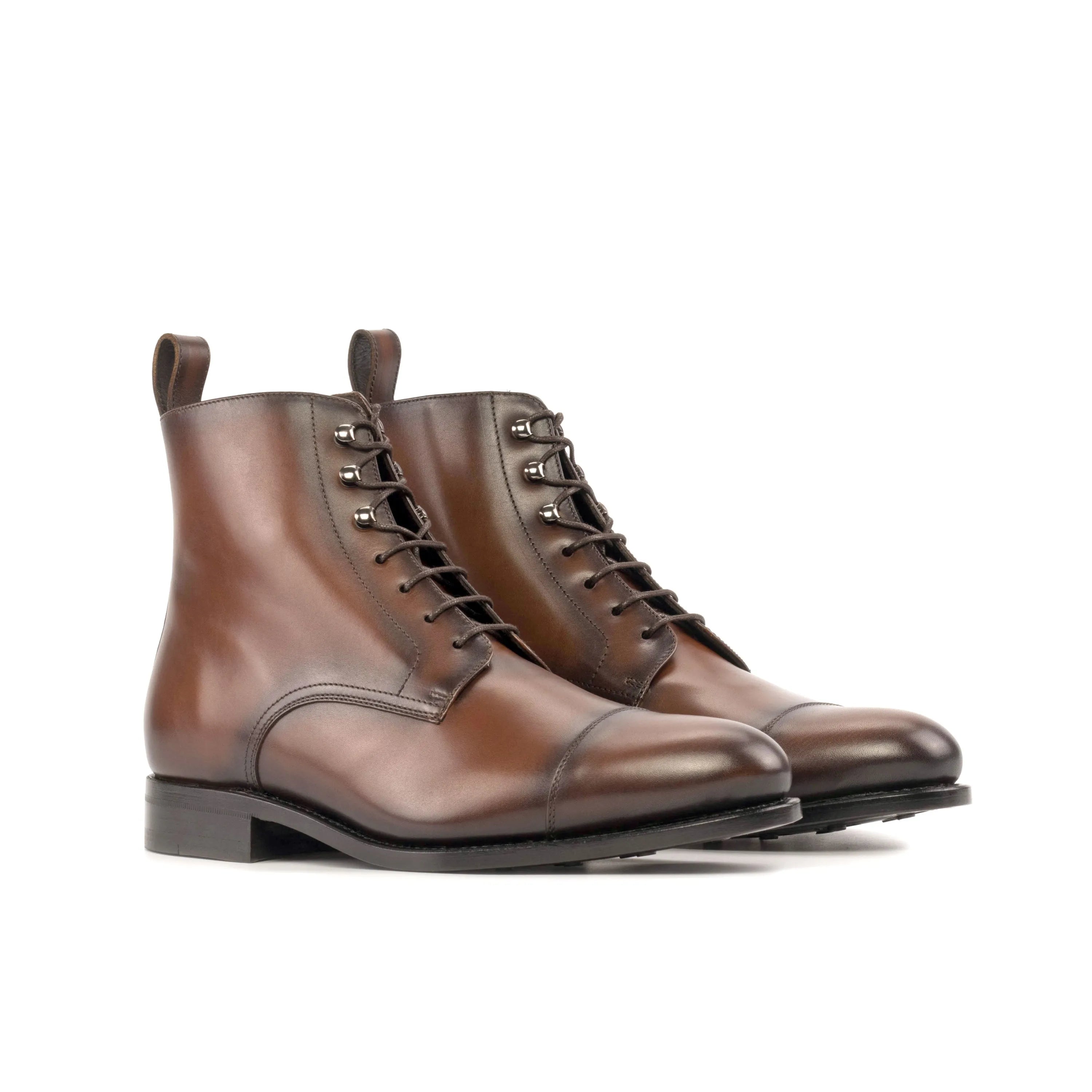 Brown leather lace-up Garza Jumper Boots perfect for fast lane style delivered in business days