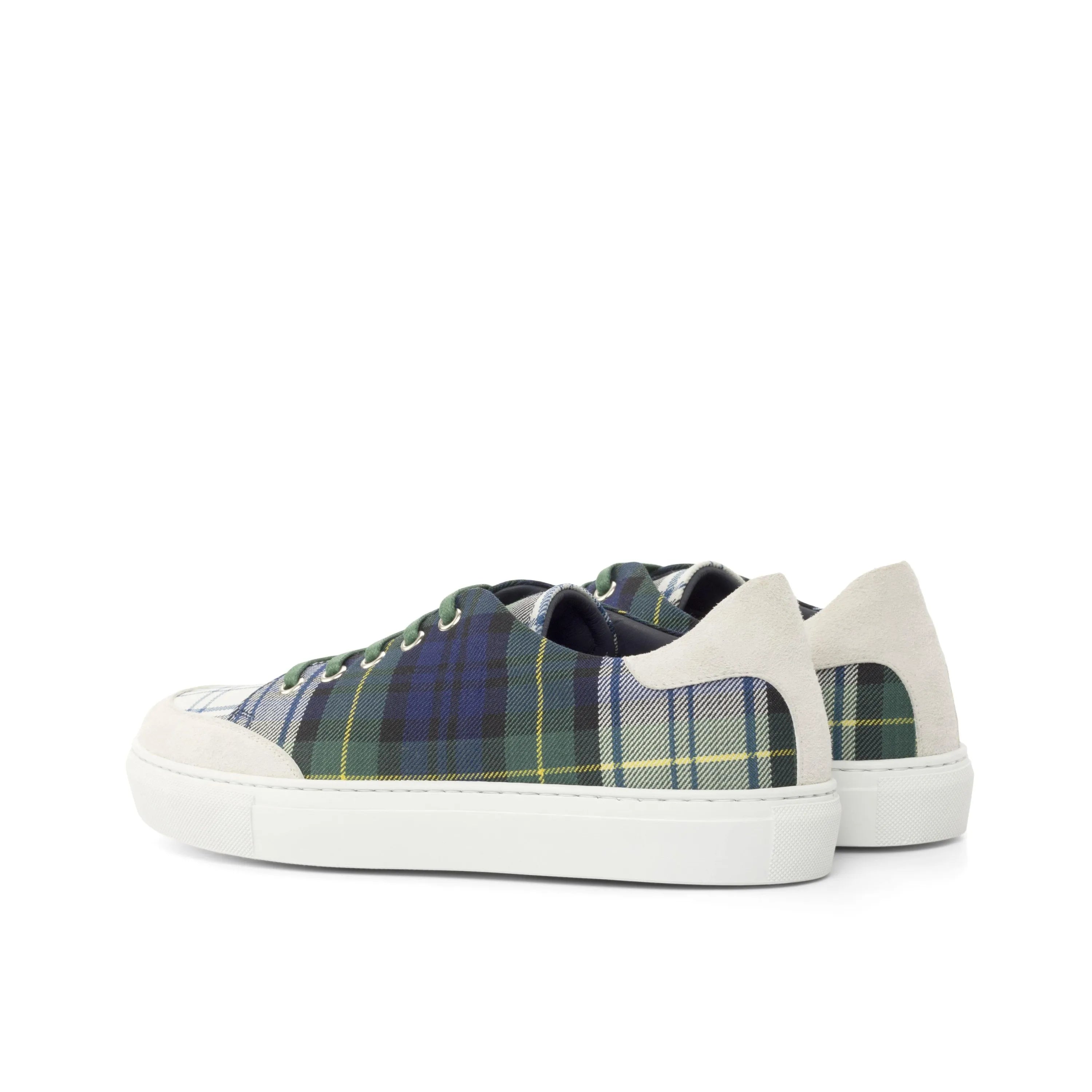 Plaid canvas sneakers from Gavina Ladies Tennis Sneaker collection for stylish comfort