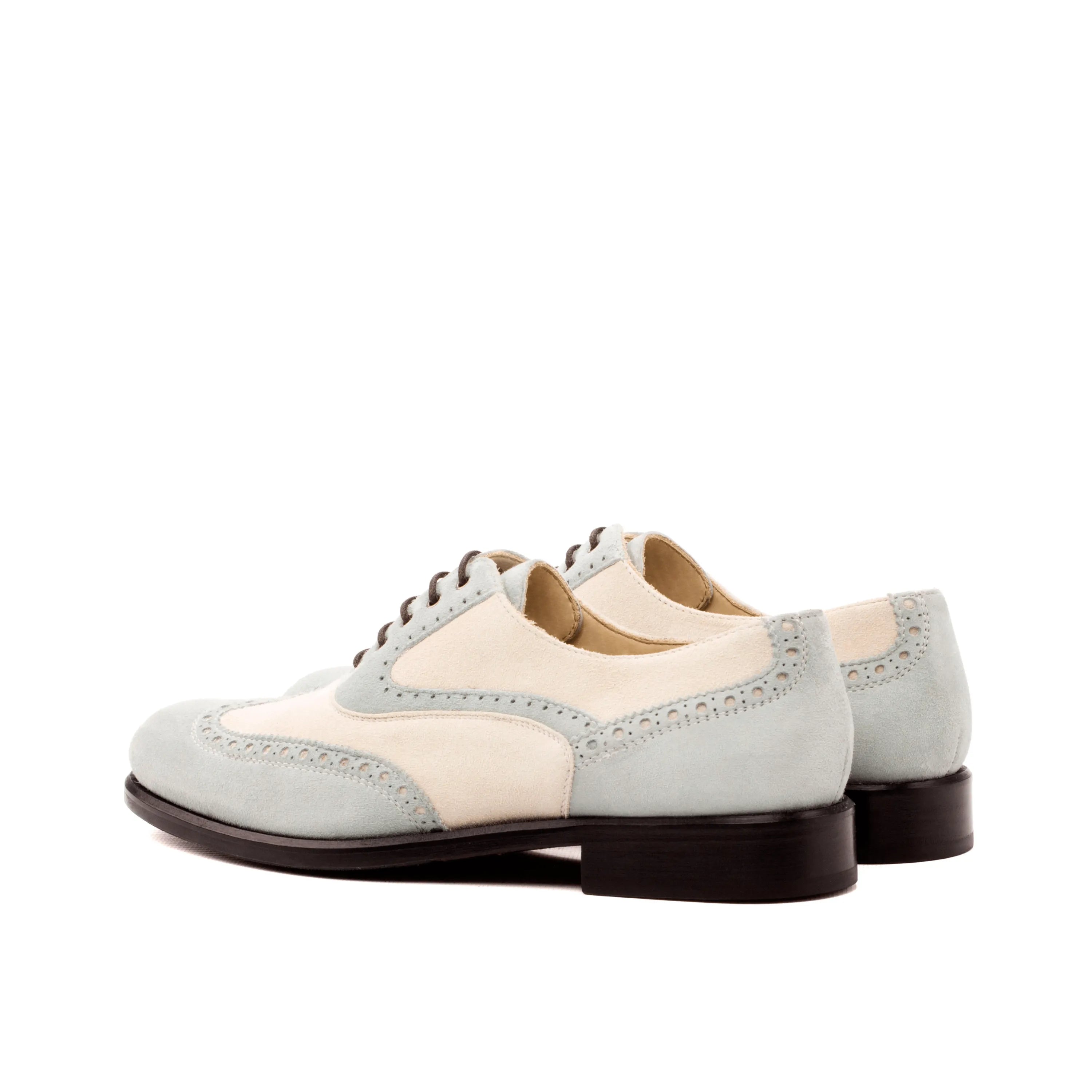 Two-tone leather wingtip Guda Ladies Oxford Shoes II, a stylish choice in ladies oxford shoes