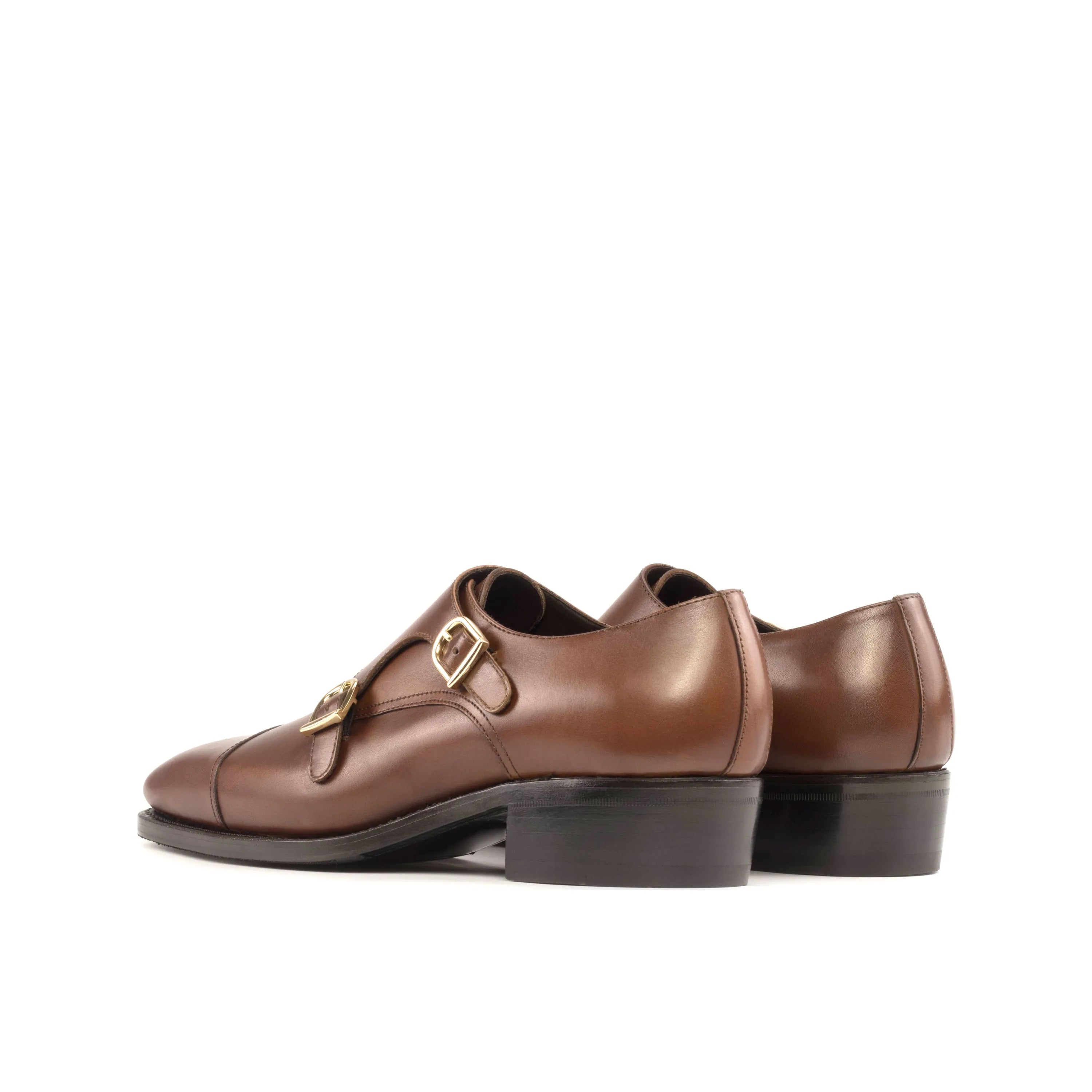 Brown leather double monk shoes from Haven Double Monk for a refined, stylish look