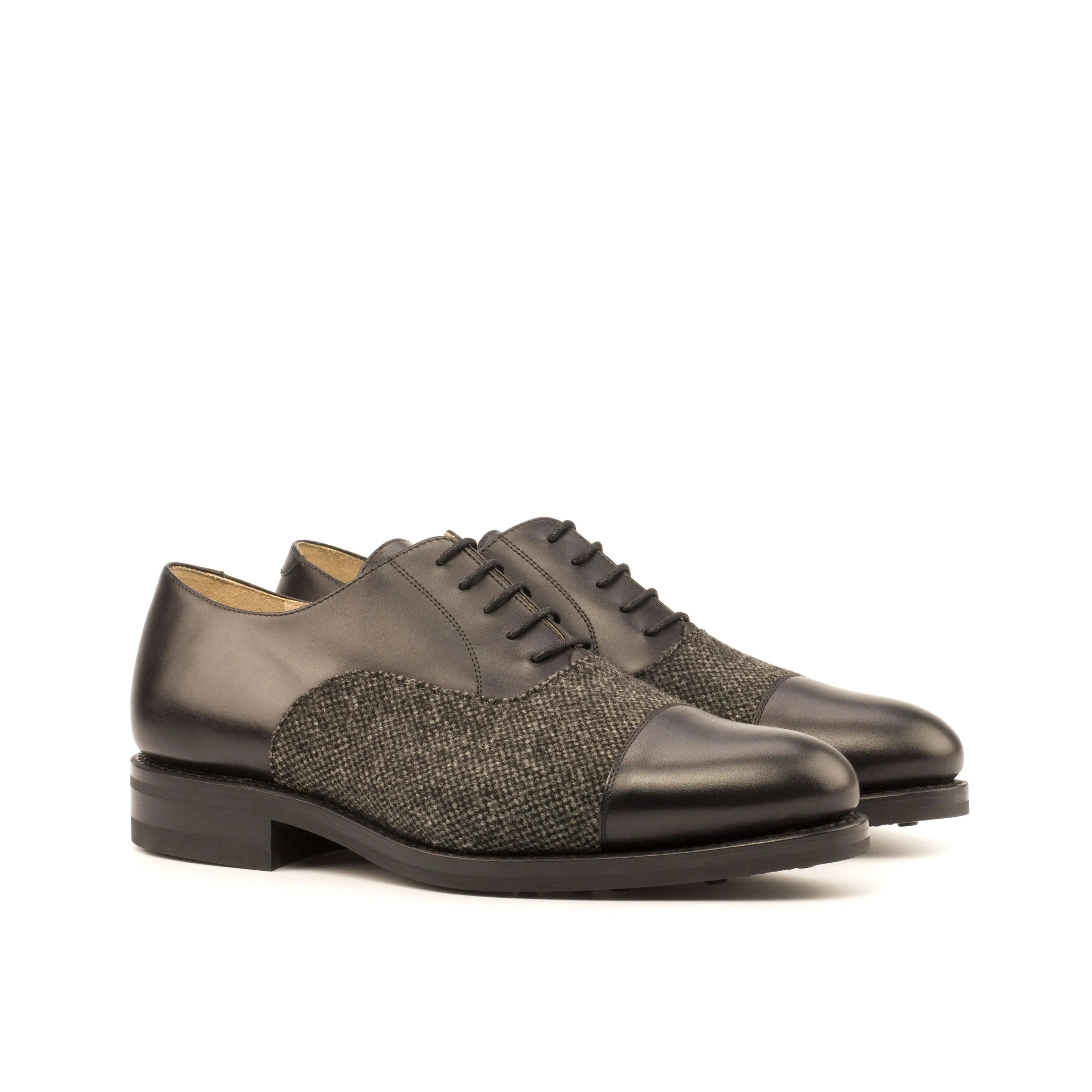 Two-tone leather Henry Oxford Shoes, stylish and elegant oxford shoes for any occasion