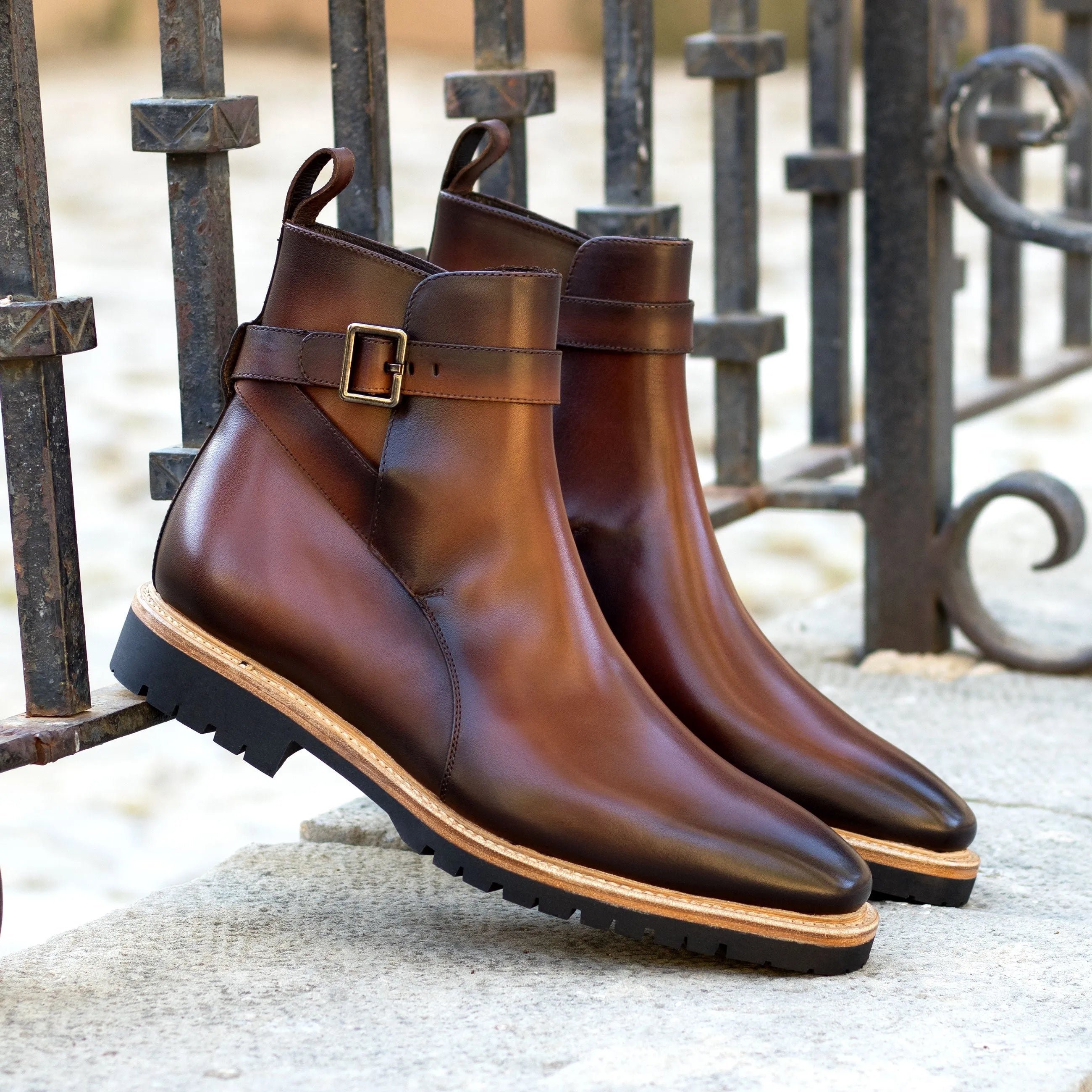 Brown leather Ignasio Jodhpur Boots showcasing timeless elegance and style