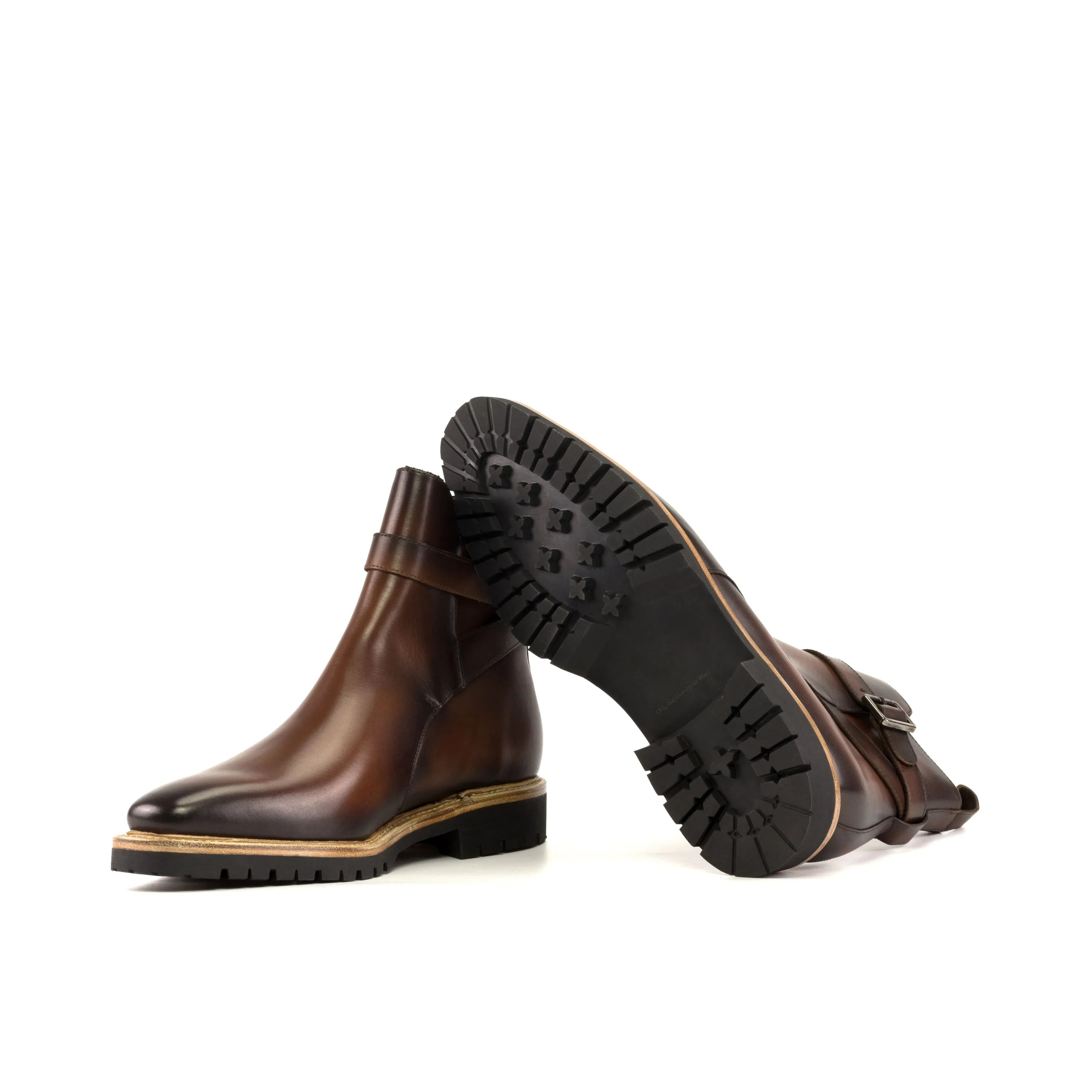 Brown leather ankle boots, perfect for style and comfort, featuring Ignasio Jodhpur Boots