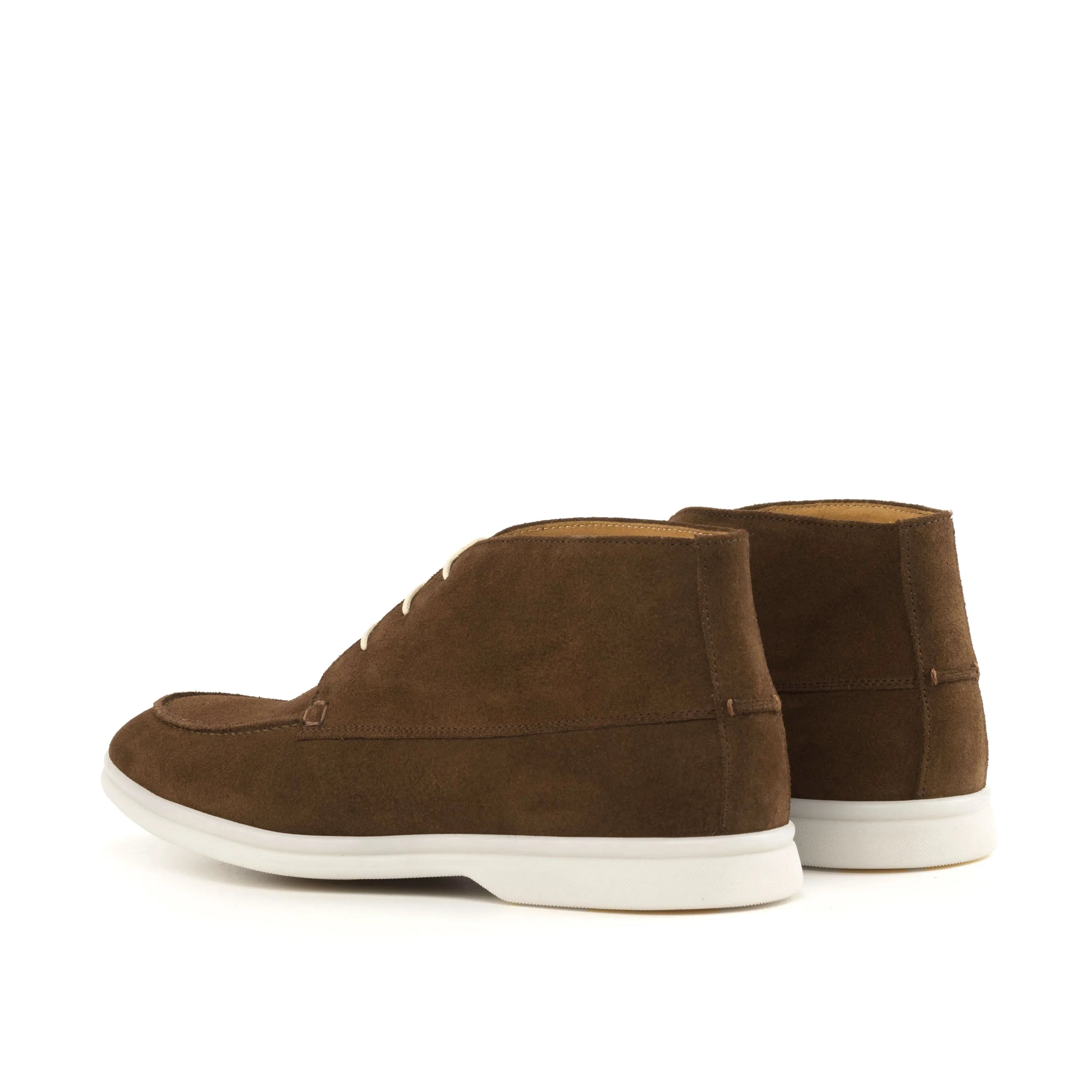 Brown suede chukka boots from the Java Moc Flex Laced Boots collection