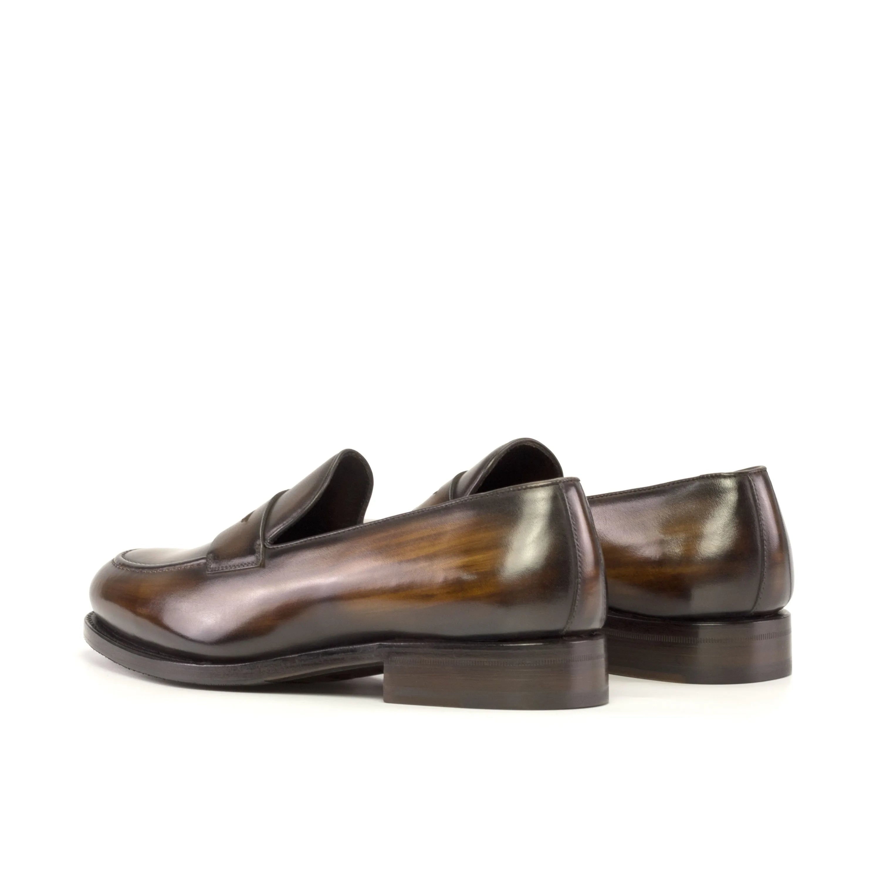 Brown leather Josef Patina Loafers, perfect for stylish and sophisticated footwear choices