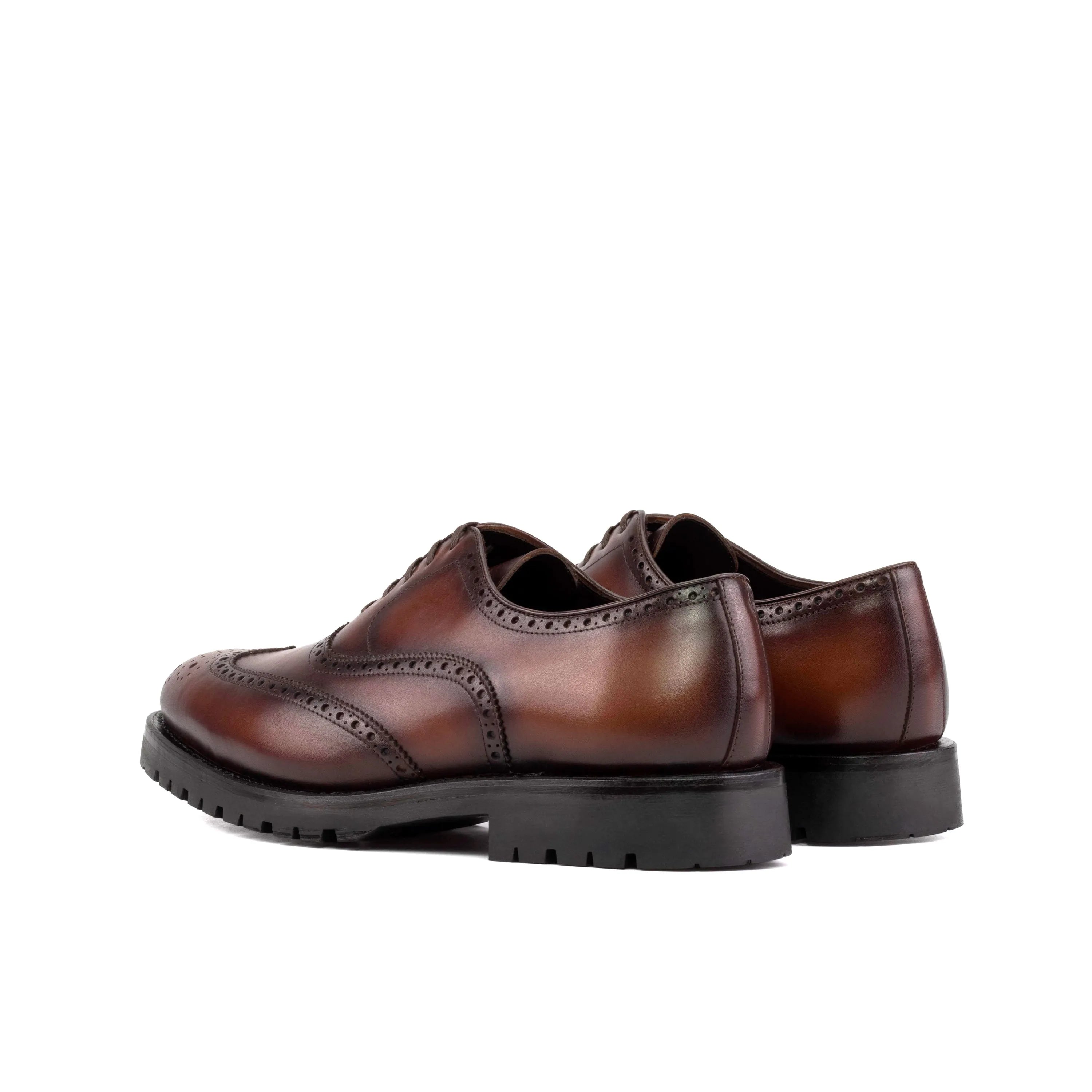 Brown leather brogue shoes from Leehom, perfect dress shoes for the fast lane