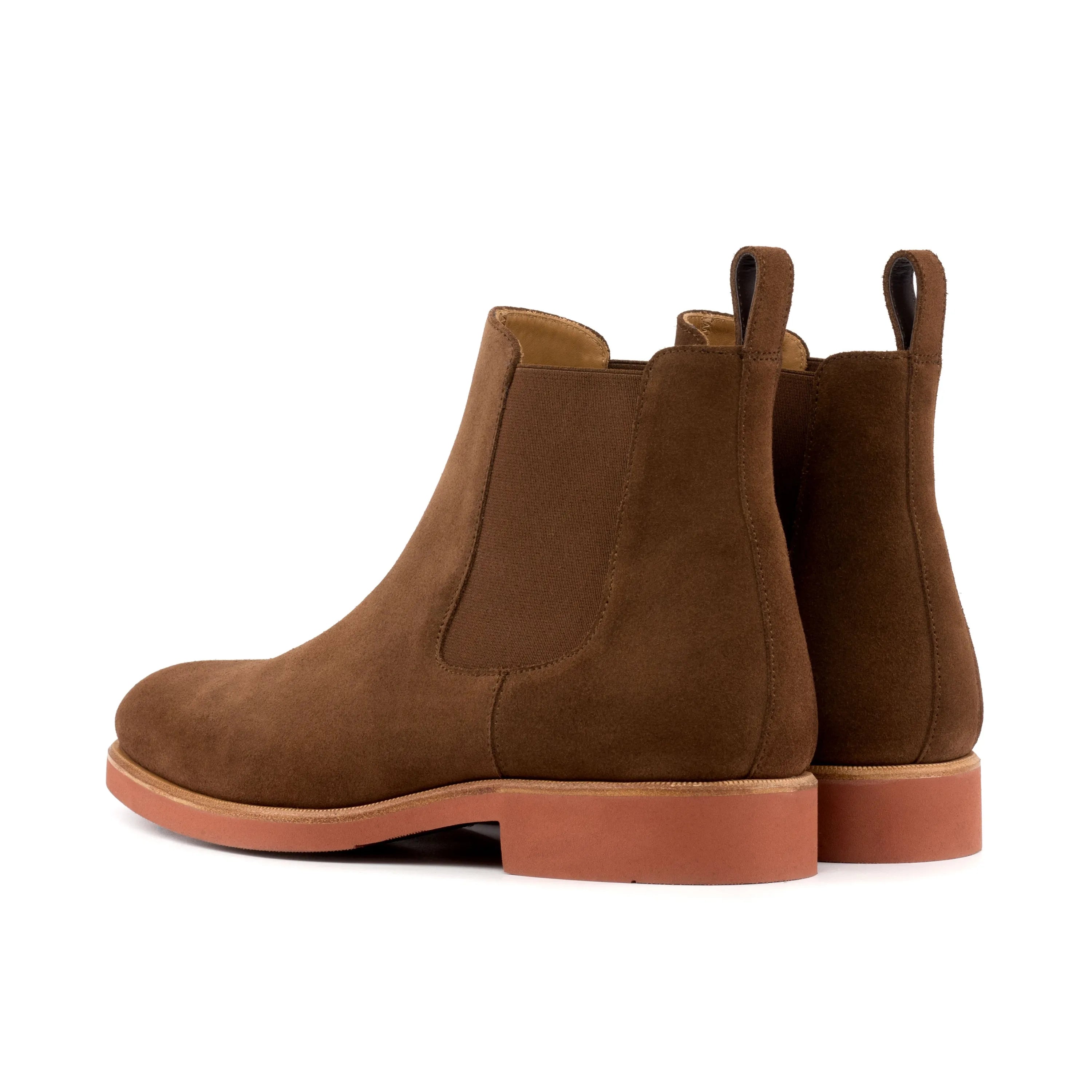 Brown Lipon Chelsea Suede Boots featuring a stylish design and premium materials