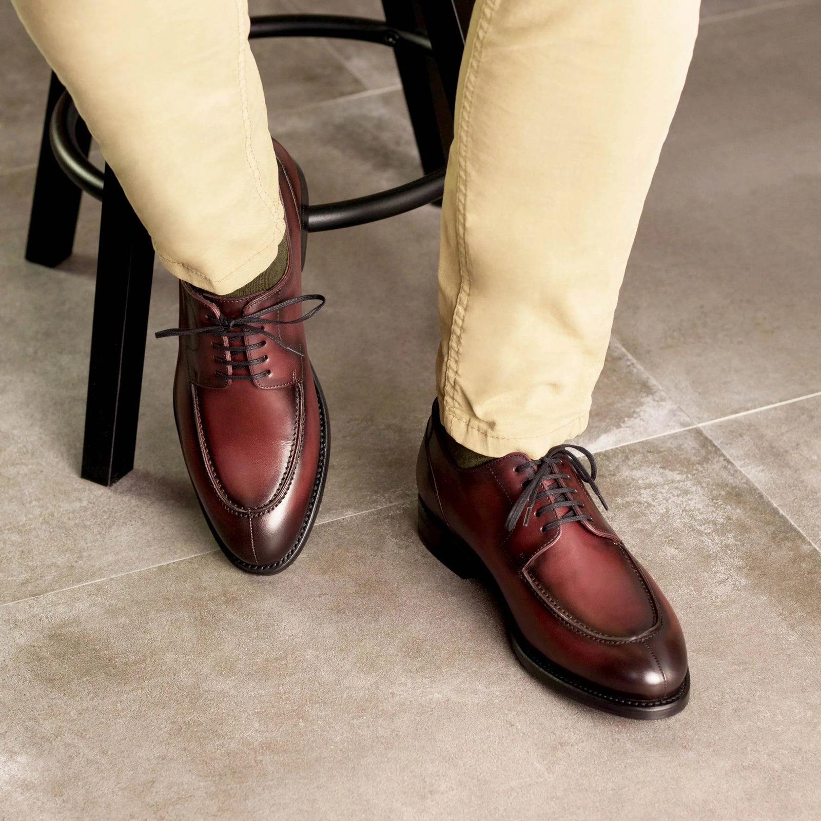 靴 m.a+ burgundy onepiece derby shoes Rutherford - Burgundy Hi-Shine | Mens Derby Shoes | | Barker