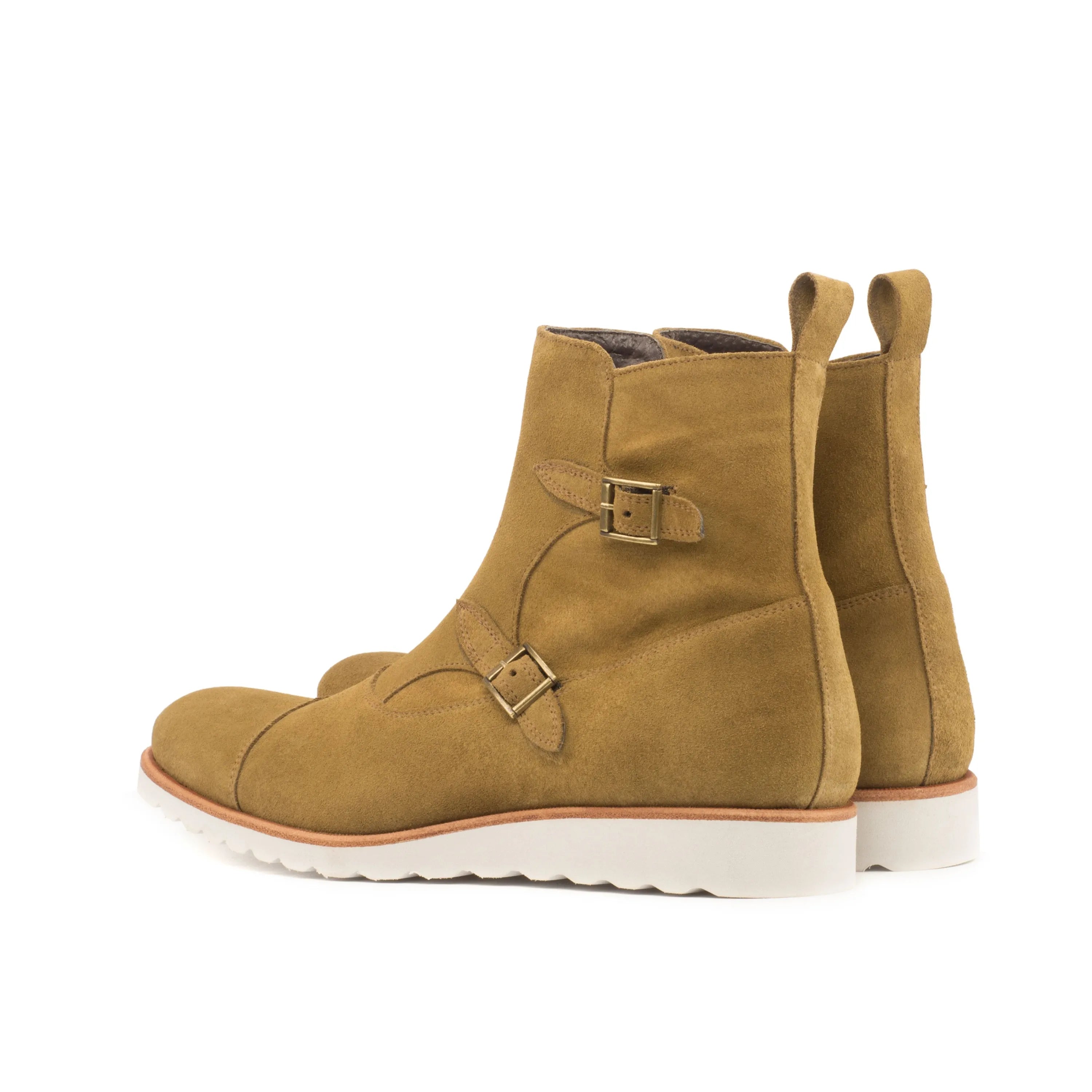 Tan suede monk strap Luta Octavian Boots for stylish and sophisticated footwear options