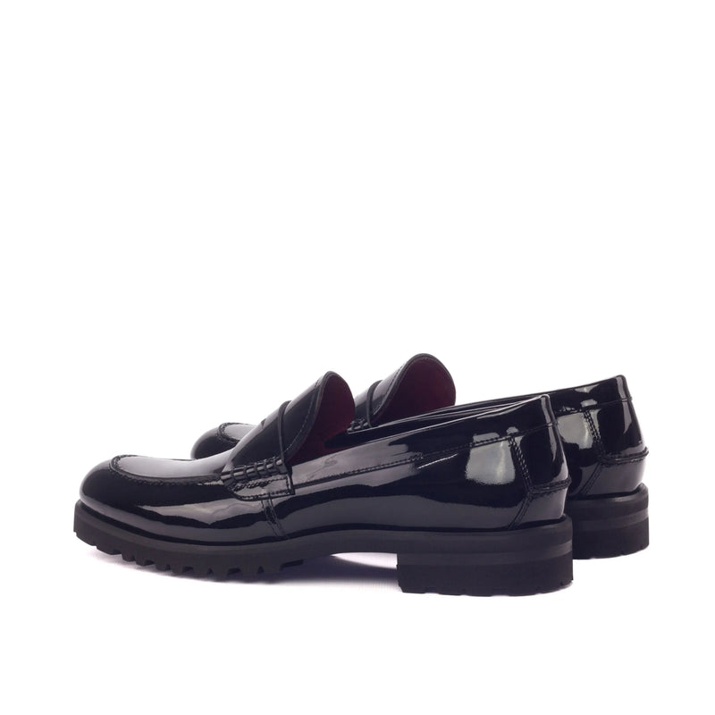 Pair of black patent leather Marina Ladies Loafers for elegant women’s footwear