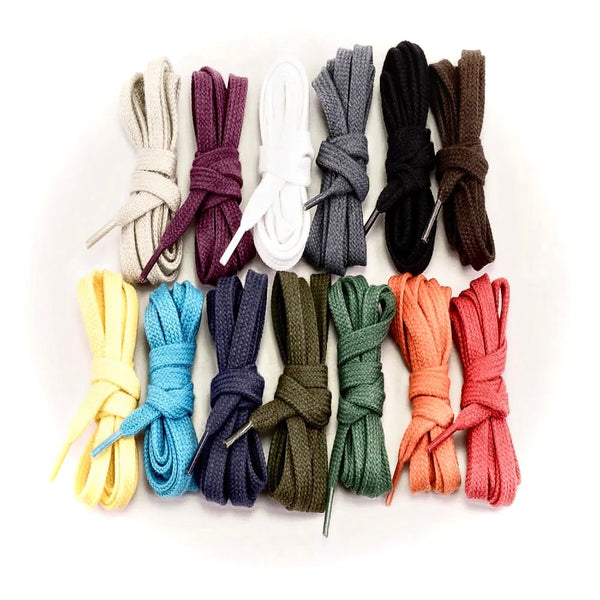 Bundled colorful casual shoe laces for stylish mens casual shoe customization
