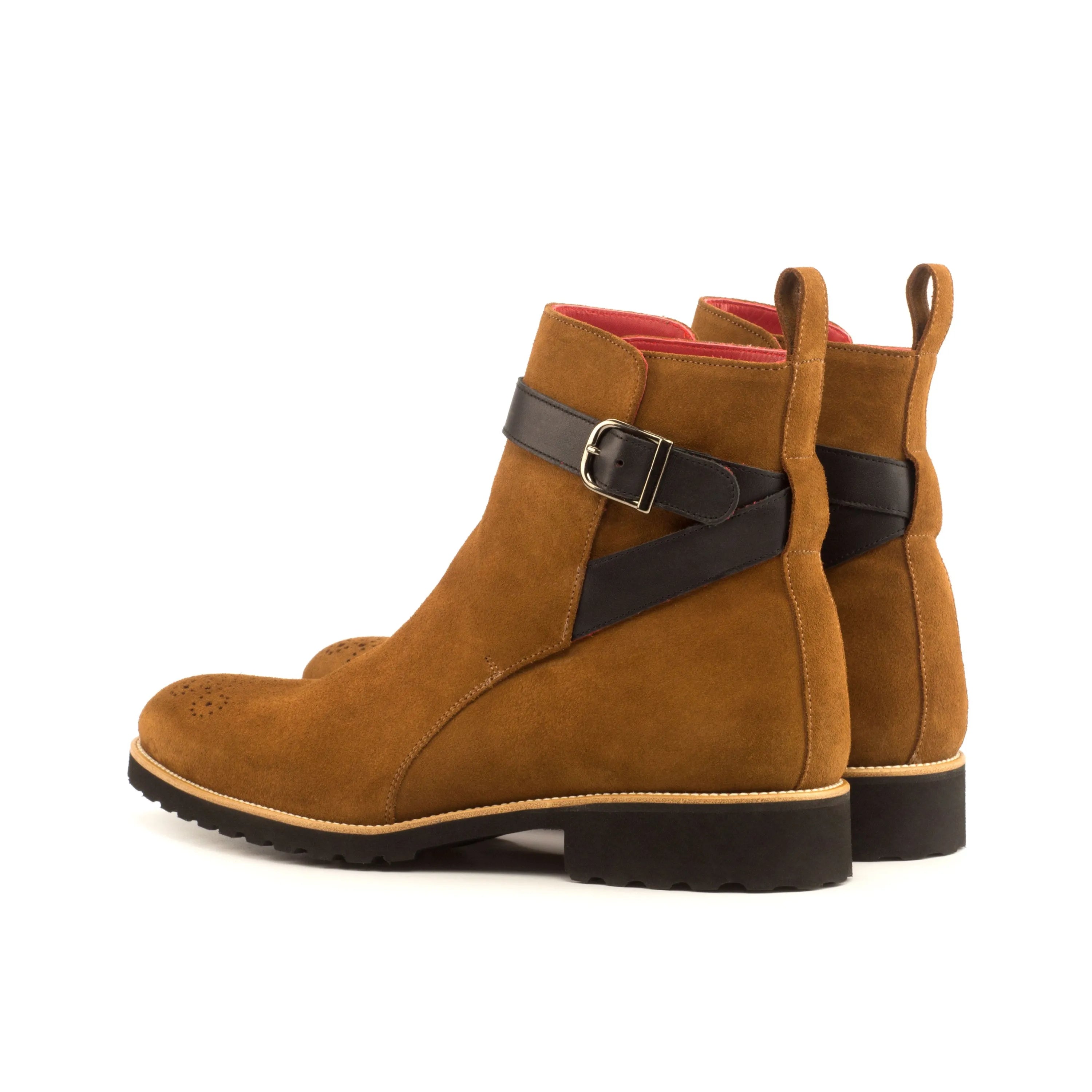 Brown suede ankle boots, featuring stylish design, perfect for Navajo Jodhpur boots