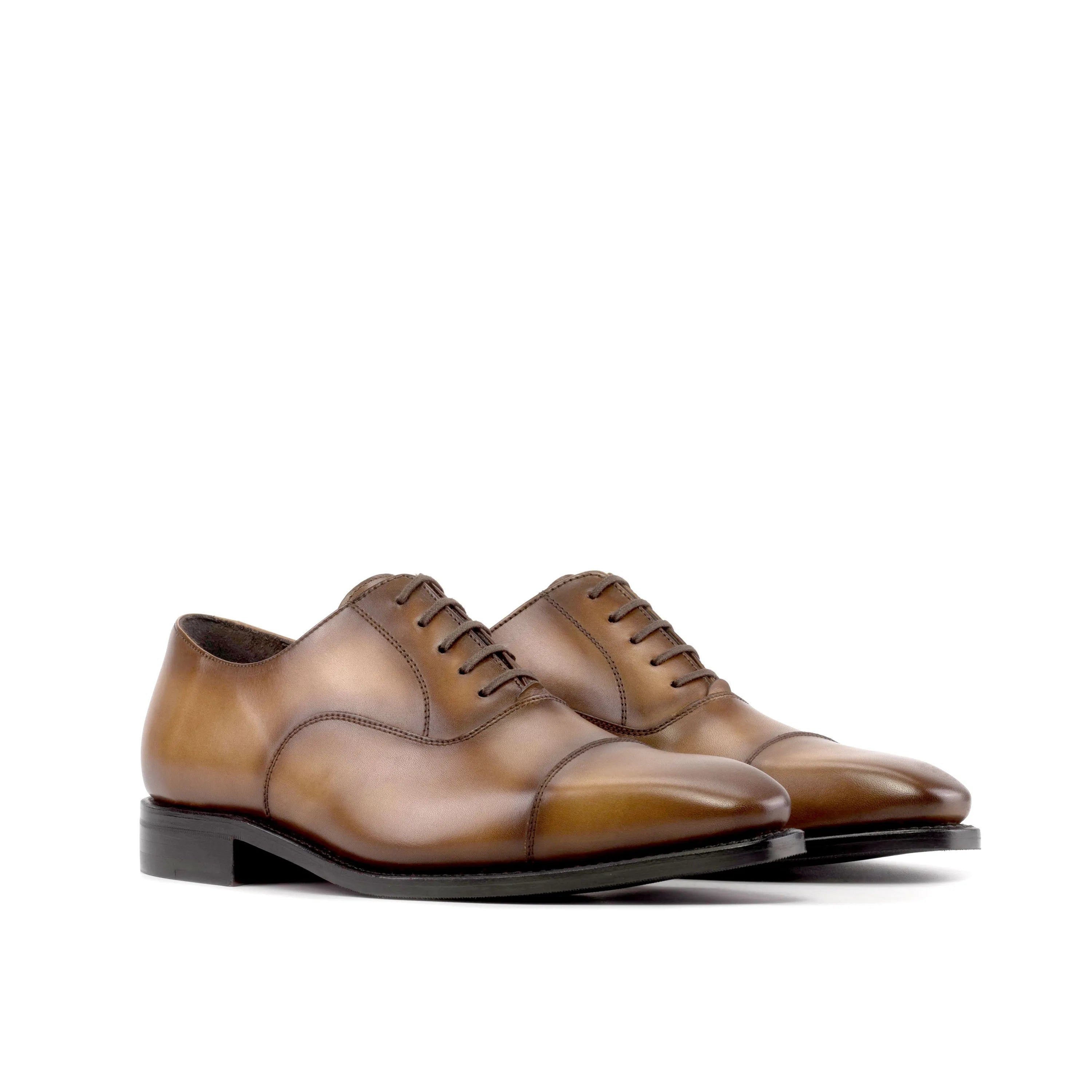 Pair of brown leather dress shoes, stylish Onyx Oxford Shoes for the fast lane