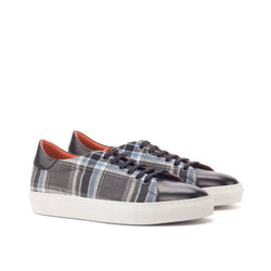 Plaid and leather Pele Trainer Sneaker II showcasing stylish trainer sneaker design
