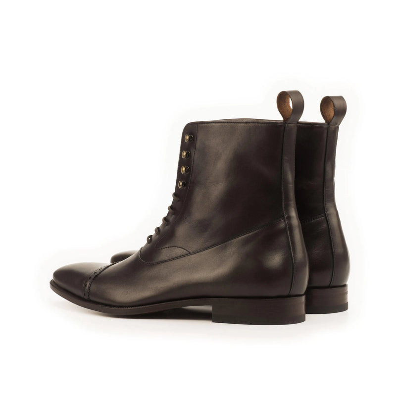 Black leather lace-up Ptcelia Balmoral Boots II showcasing classic style and durability