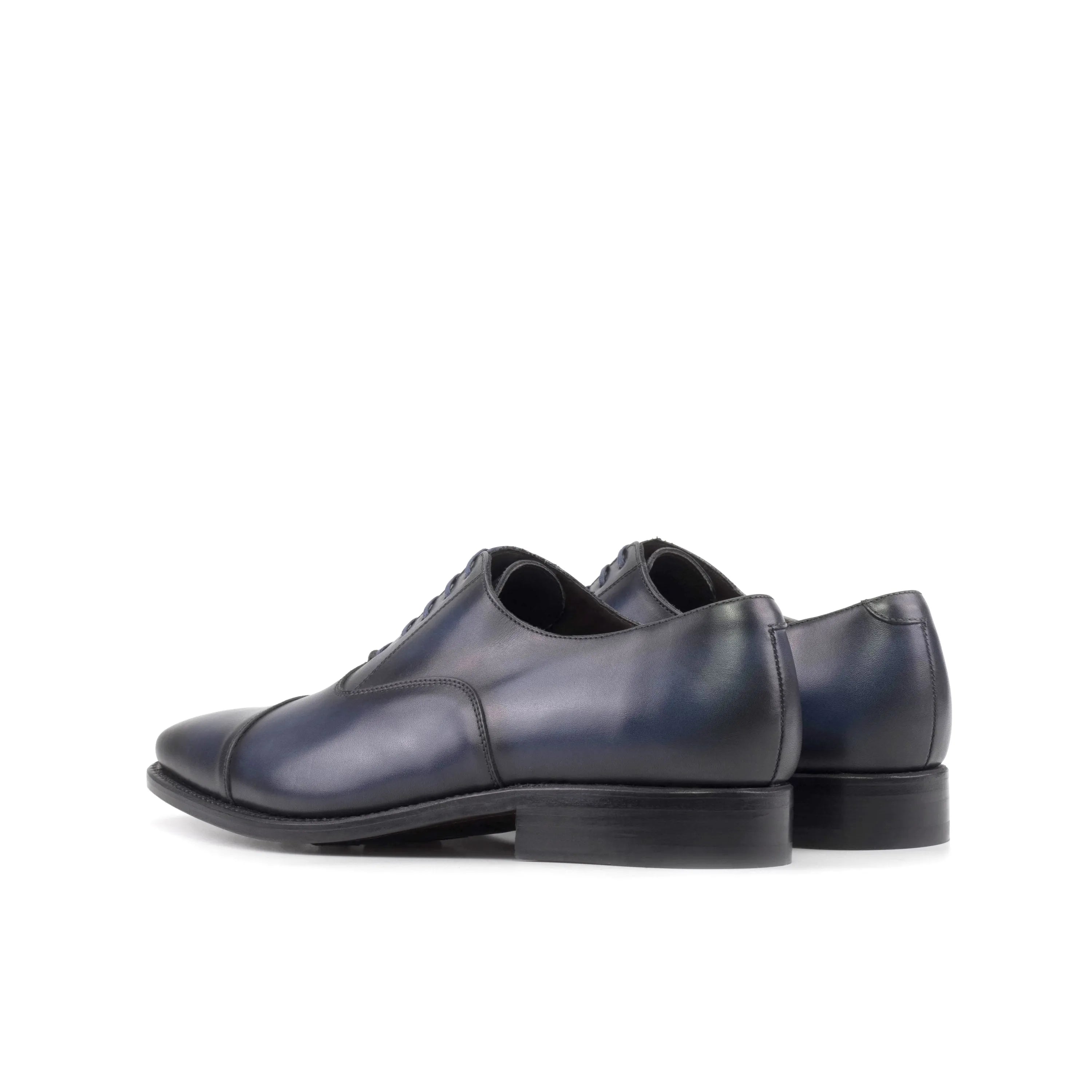 Pair of blue leather Raffinato Oxford Shoes for a stylish and sophisticated look