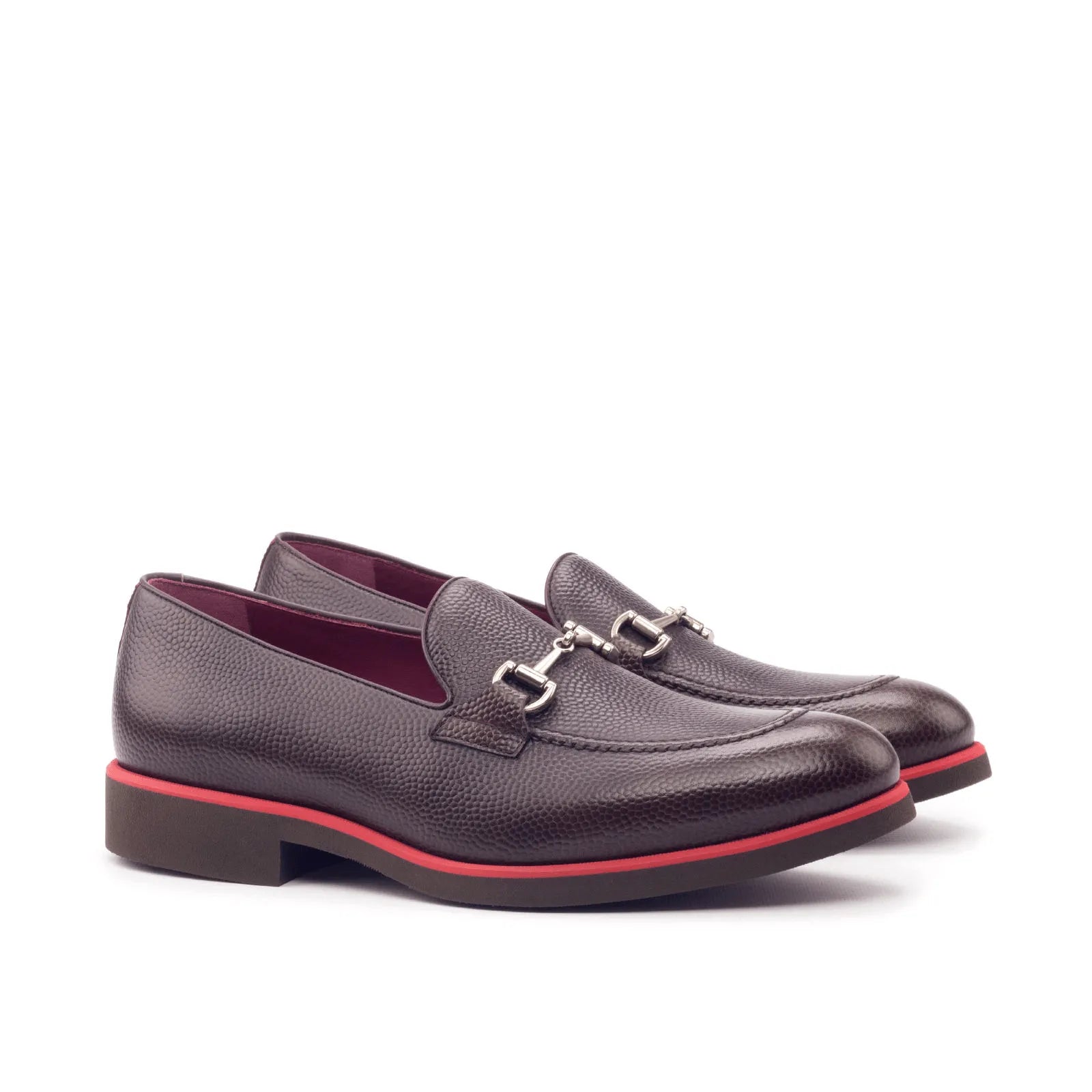 Pair of brown leather Ralph Loafers, luxury bespoke shoes for men
