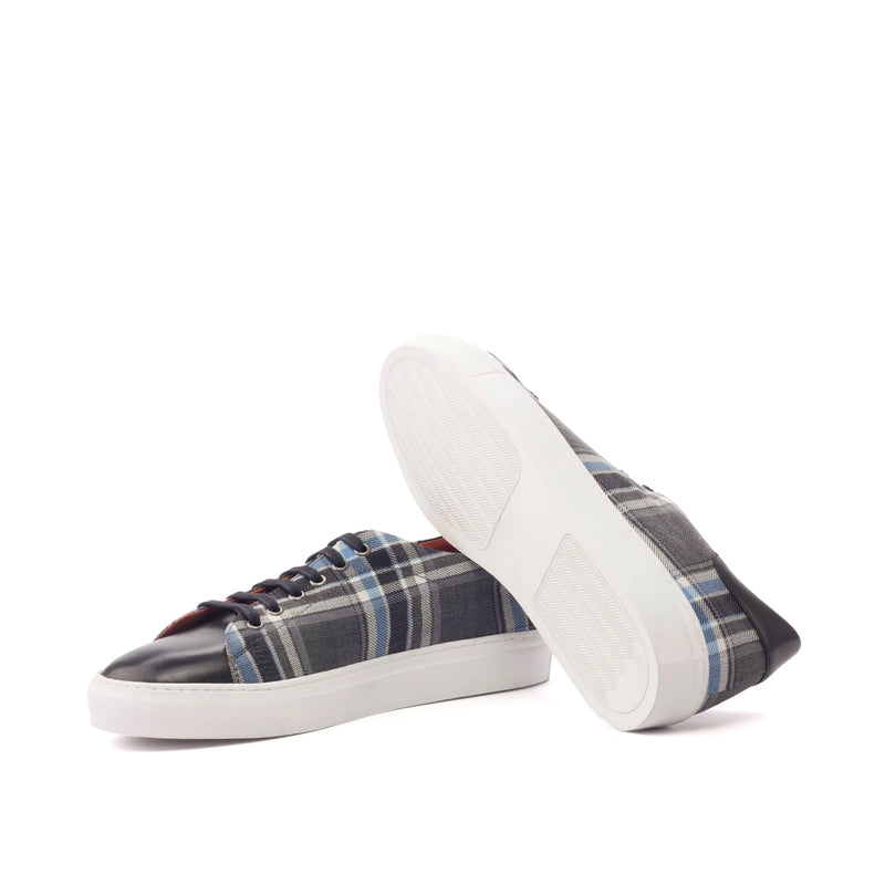 Plaid patterned Retro Trainer Sneakers showcasing a stylish, vintage design