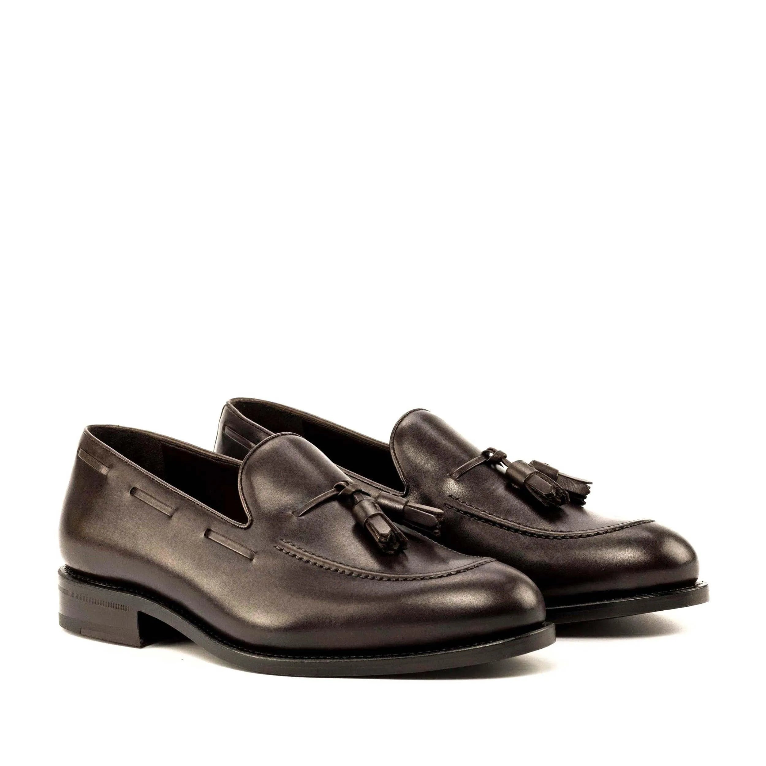 Brown leather tassel loafers, Roberto Loafers II, perfect for fast lane business days