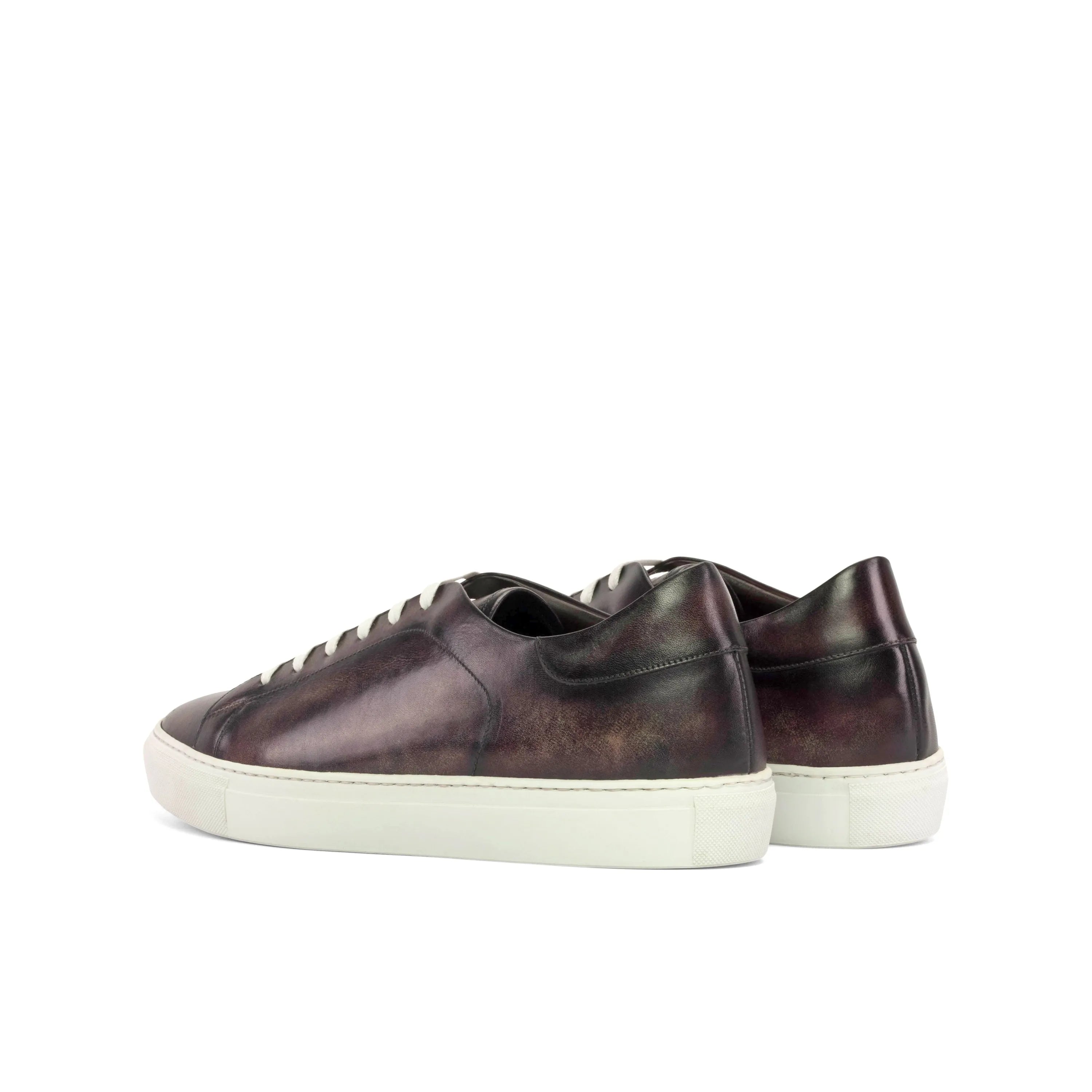 Leather low-top Roma Trainer Patina Sneakers featuring a stylish cupsole design