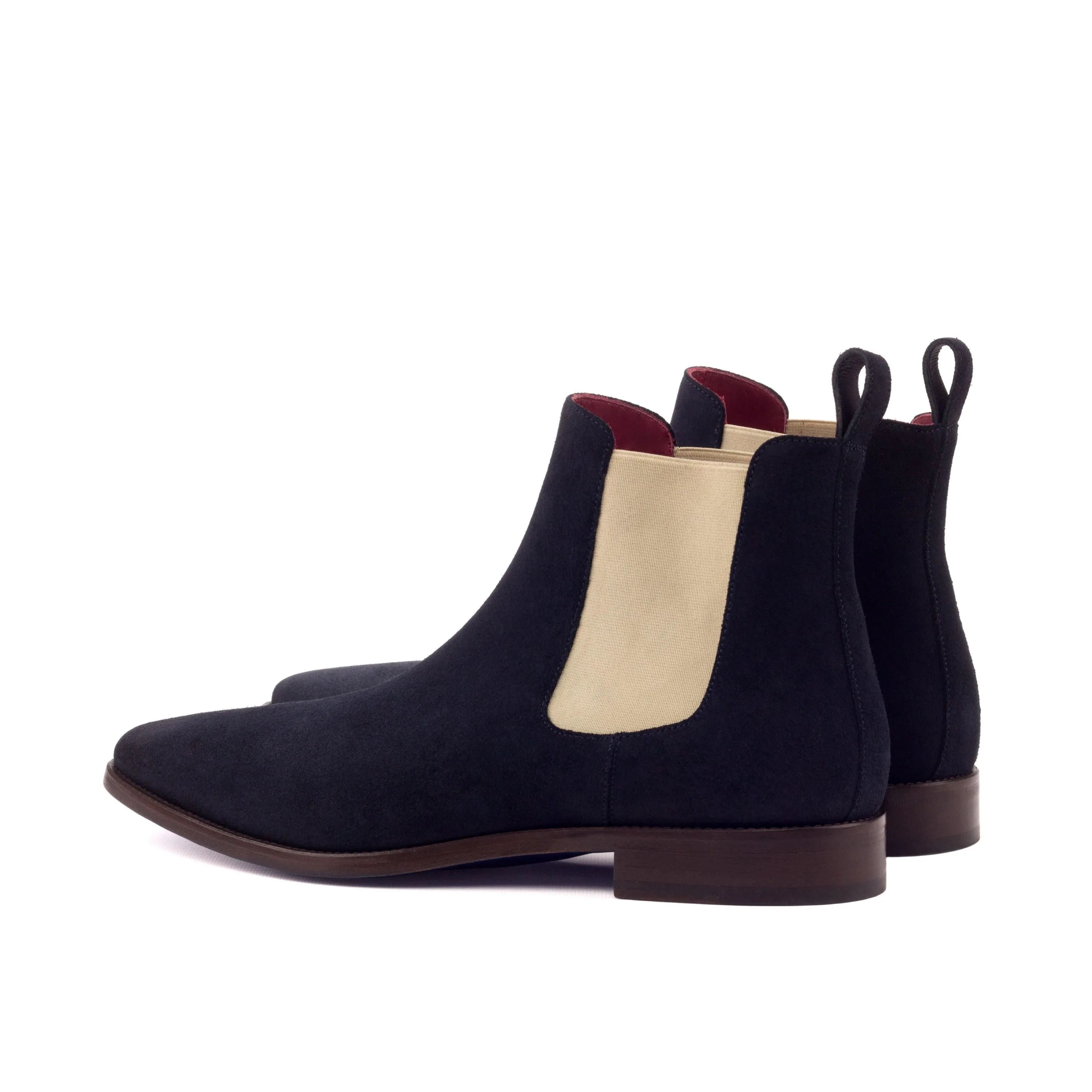 Pair of Star Chelsea Suede Boots in black, showcasing elegant suede design