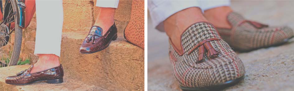 Stylish men’s loafers representing modern men’s dress slippers for elegant occasions.