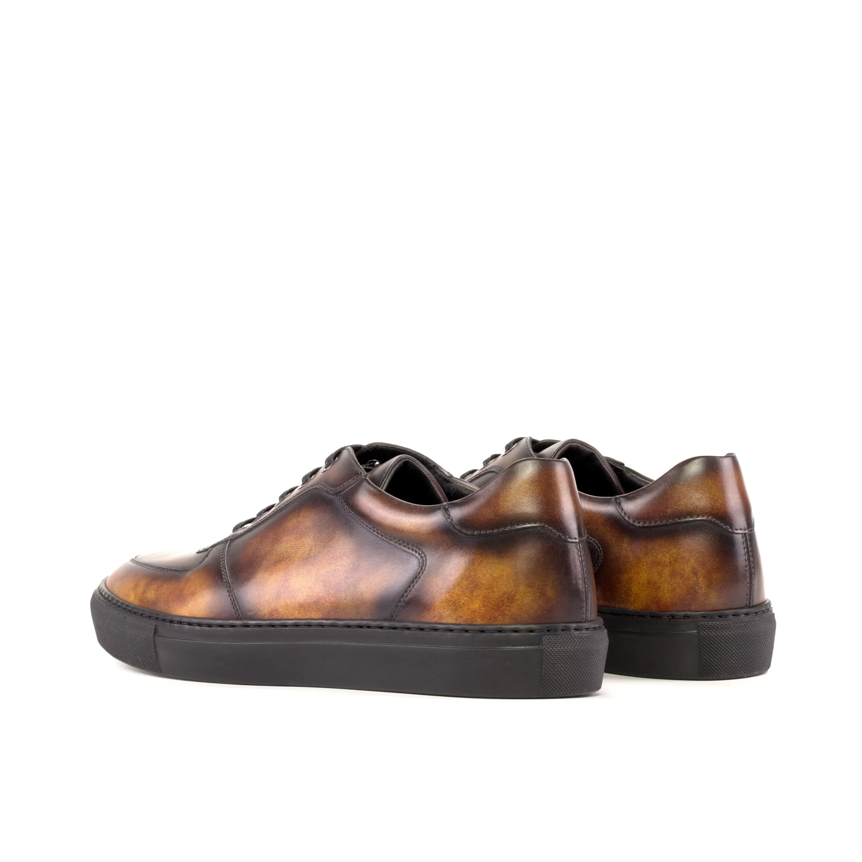 Brown leather Talsa Patina Low Top Sneakers ideal for casual and stylish footwear