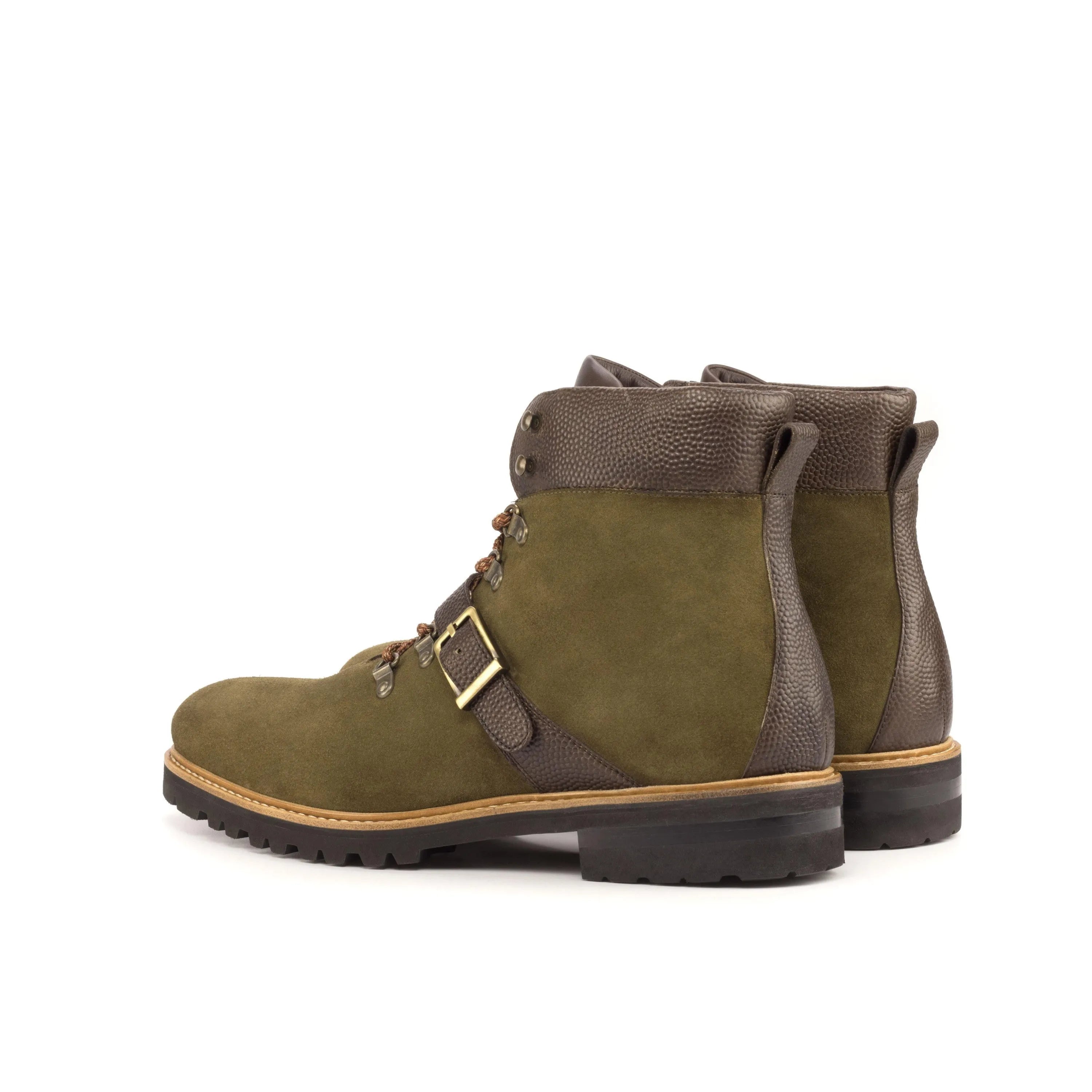 Olive green leather Timas Hiking Boots II designed for durable outdoor adventures