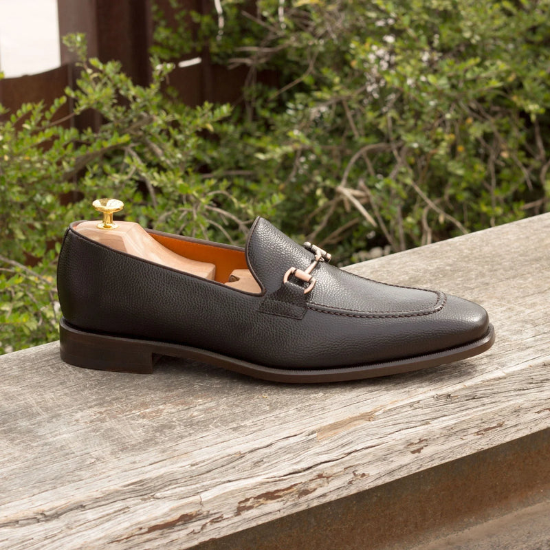 Classic Trilo Loafers in dark brown painted calf with leather sole