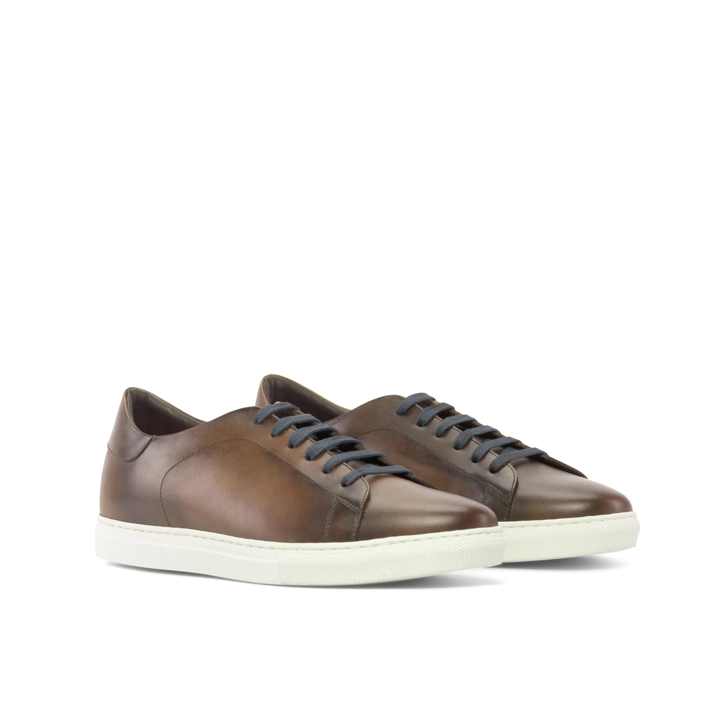 Brown leather Ugo Trainer Sneaker with cupsole design for stylish comfort in the fast lane