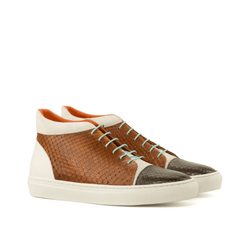 Melqart Python High Top Sneakers - Premium Men Casual Shoes from Que Shebley - Shop now at Que Shebley