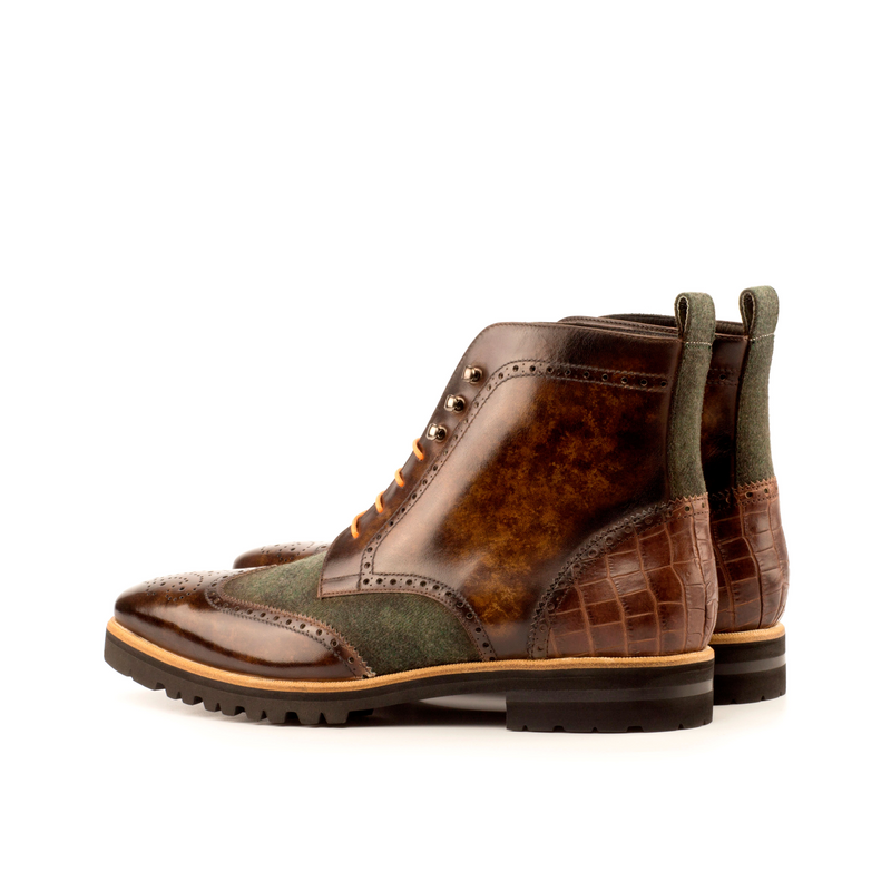 Molim Military Brogue Boots II - Premium wholesale from Que Shebley - Shop now at Que Shebley